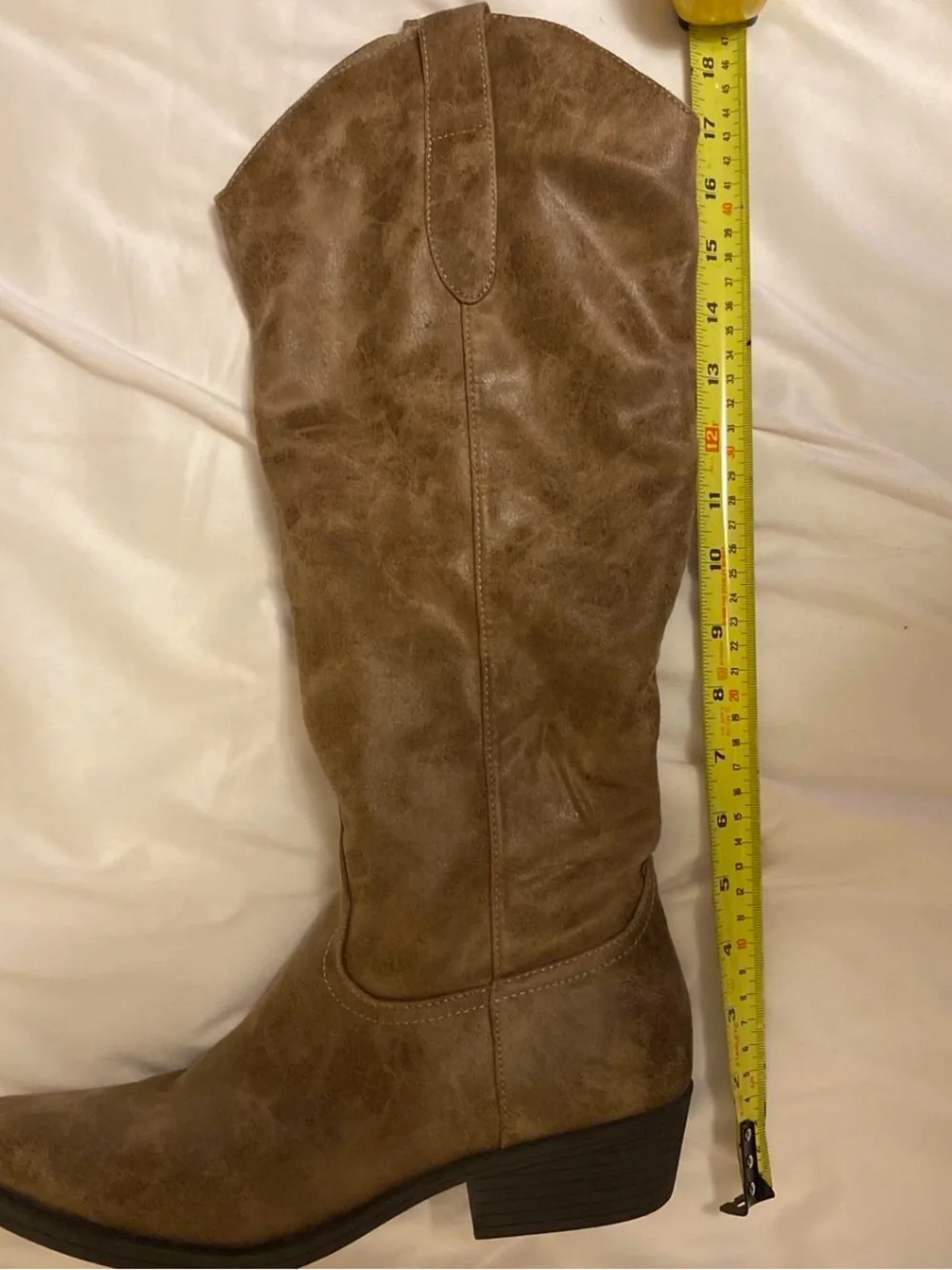 Brown Suede Knee-High Boots